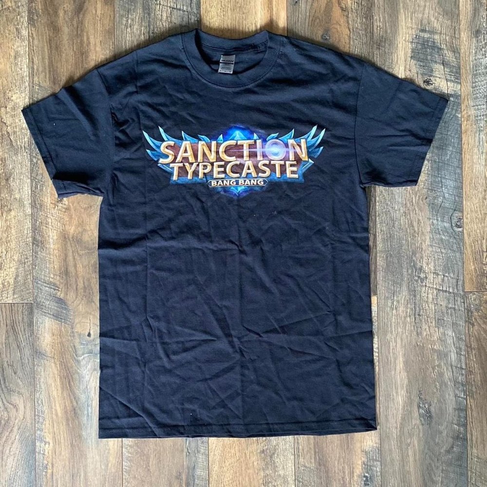 NEW Sanction Typecaste Collab Tshirt MEN'S SIZE MEDIUM Metal Hardcore PUNK Rock